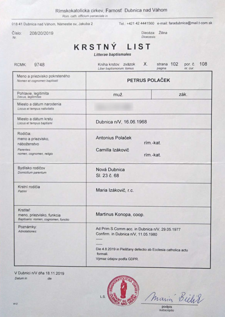 Nechcete mať nič spoločné s kolaborantmi Matovičovej vlády? Vystúpte z Katolíckej cirkvi.